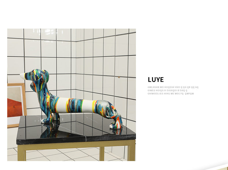 Moderner Tierkunst Harz-Ornament