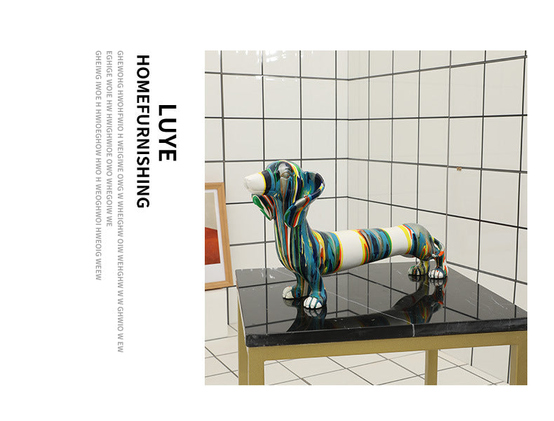 Moderner Tierkunst Harz-Ornament